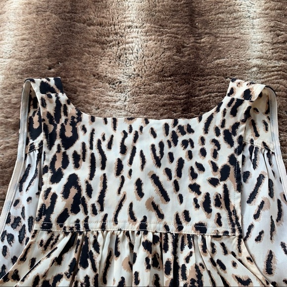 Joie Tadita Leopard Twill Sleveless Top - Picture 5 of 10